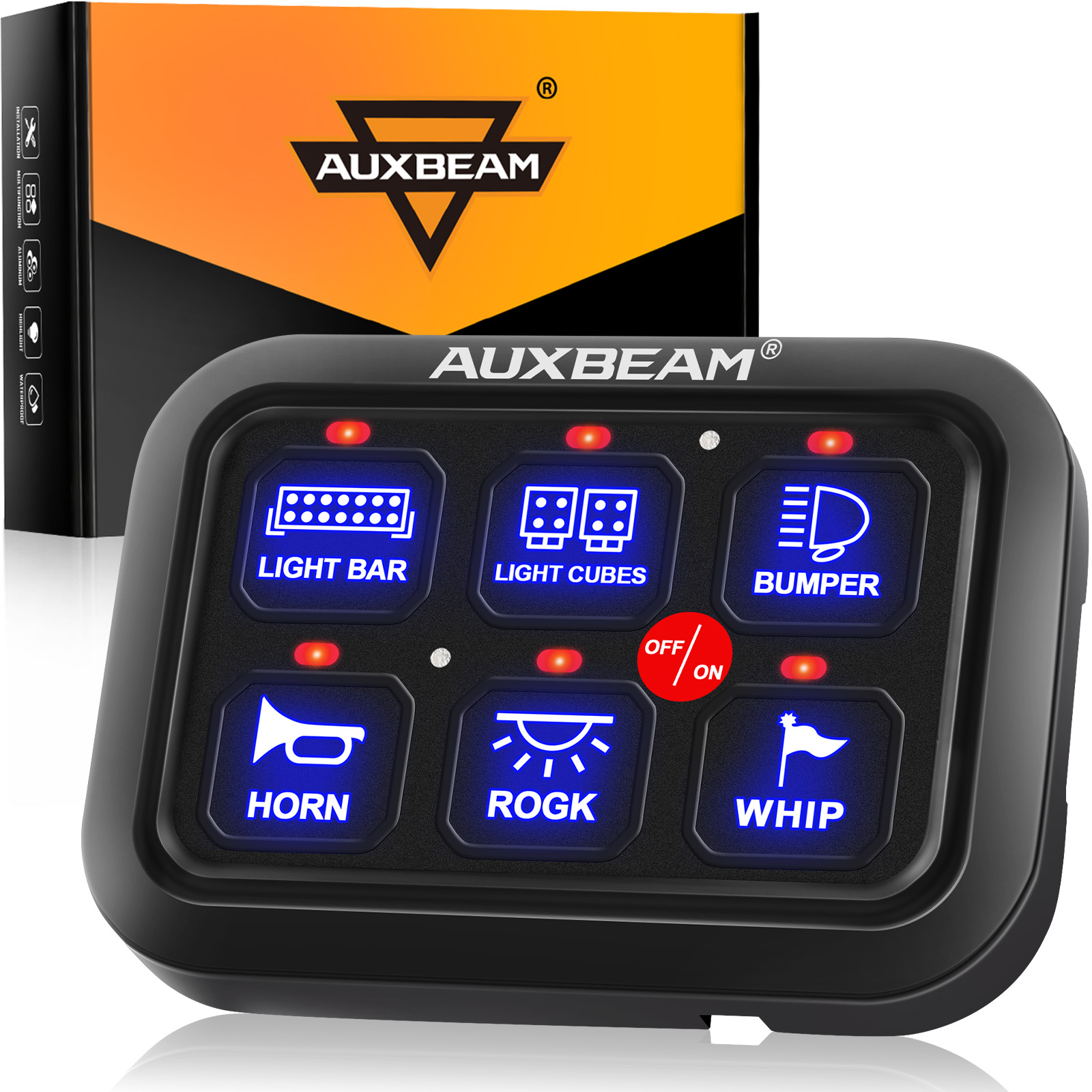 AUXBEAM 720W Universal Switch  - Diy Boat Electronics ulasan dan harga